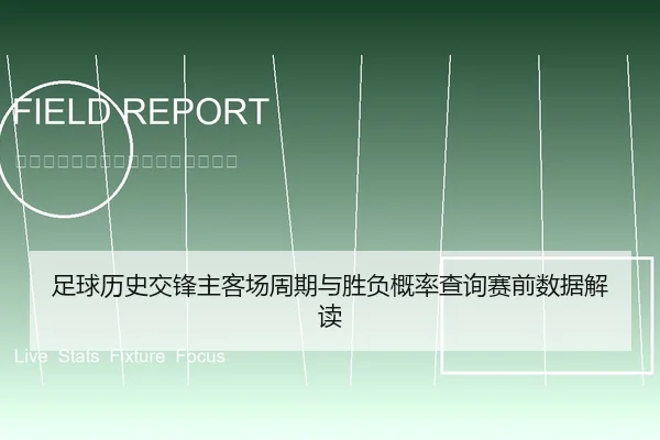 足球历史交锋主客场周期与胜负概率查询赛前数据解读